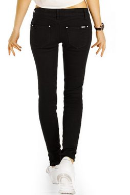 be styled Low-rise-Jeans Low Waist Jeans Hose hüftige Röhrenjeans Hüftjeans - Damen - j2e mit Stretch-Anteil, 5-Pocket-Style