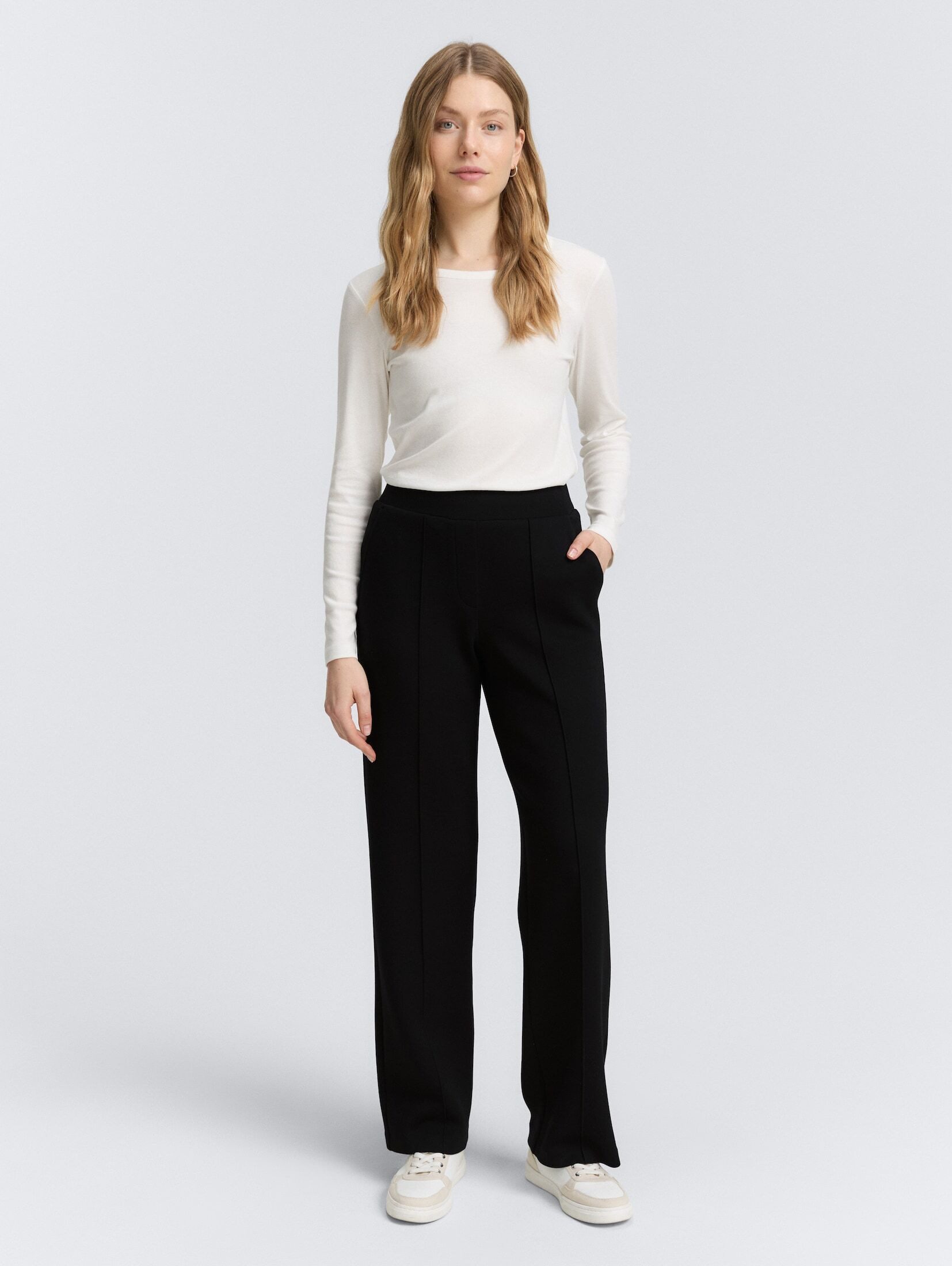TOM TAILOR Stoffhose Loose Straight Scuba günstig online kaufen