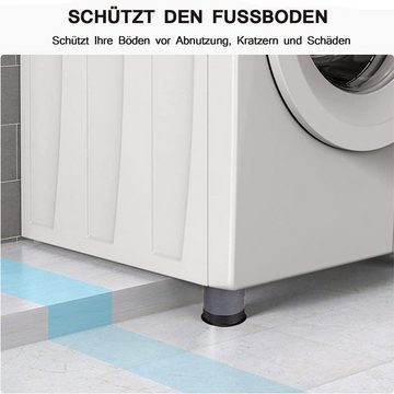 NUODWELL Möbelfuß Waschmaschine Füße Pad Fußpolster Universal Anti Vibration 4 Stück