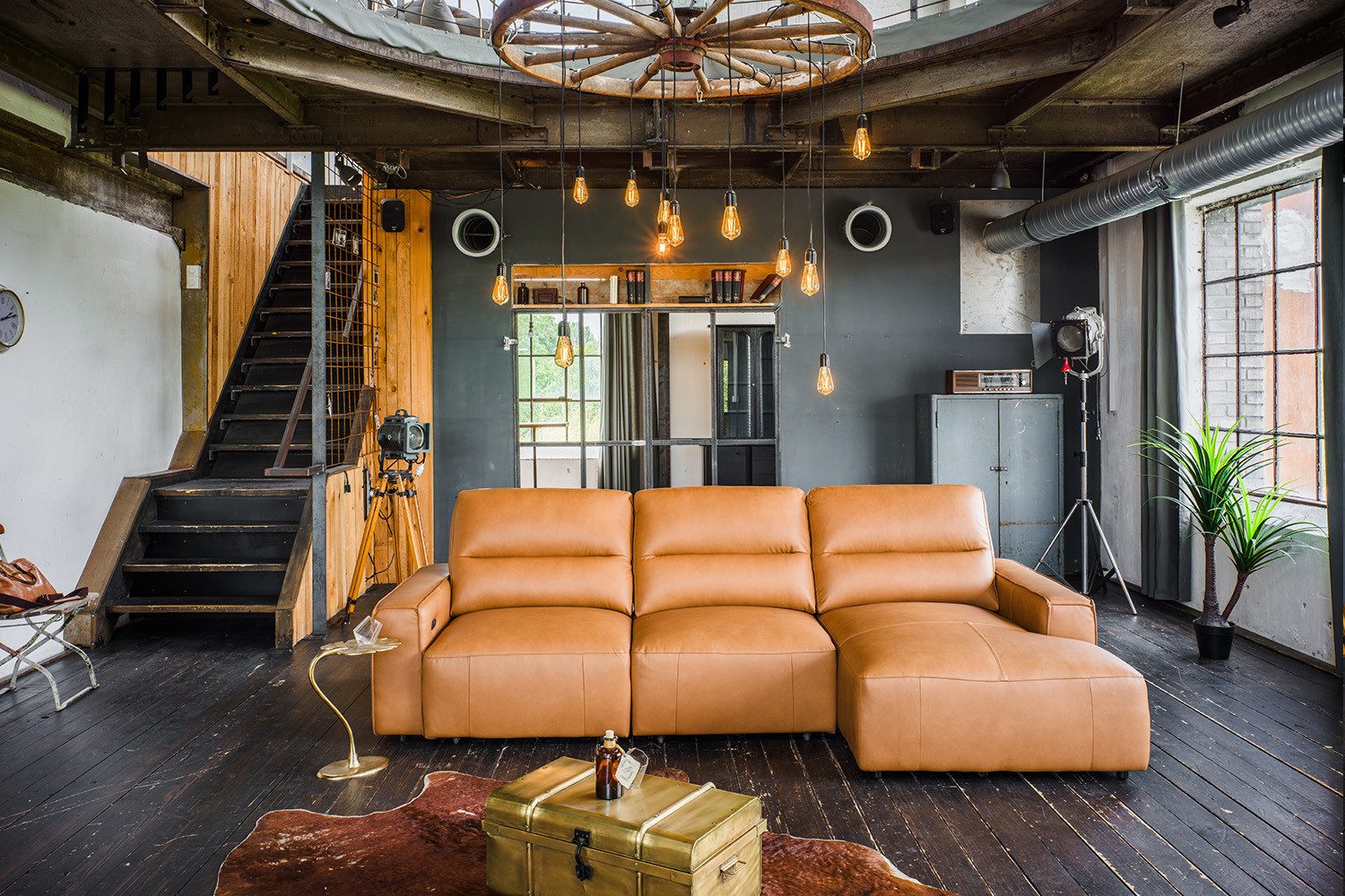 KAWOLA Big-Sofa DORI, Couch Leder motorischer günstig online kaufen