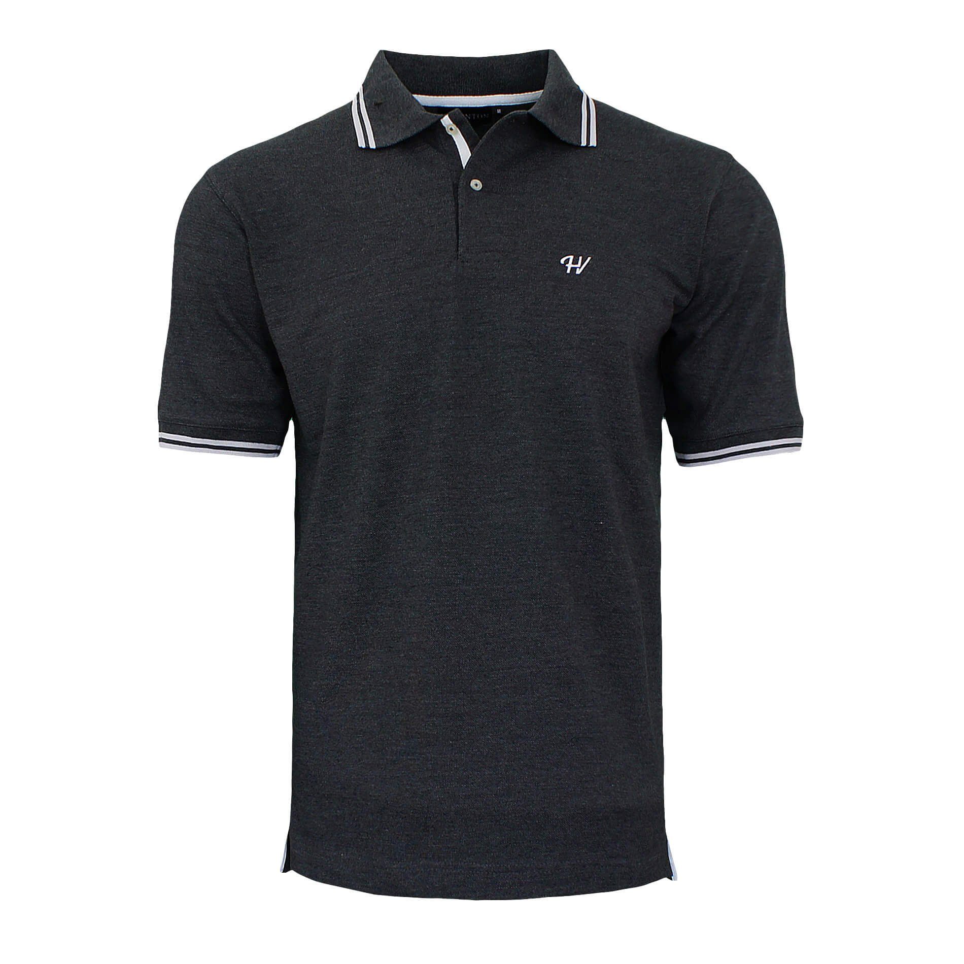 HEVENTON Poloshirt Piqué Dunkelgrau