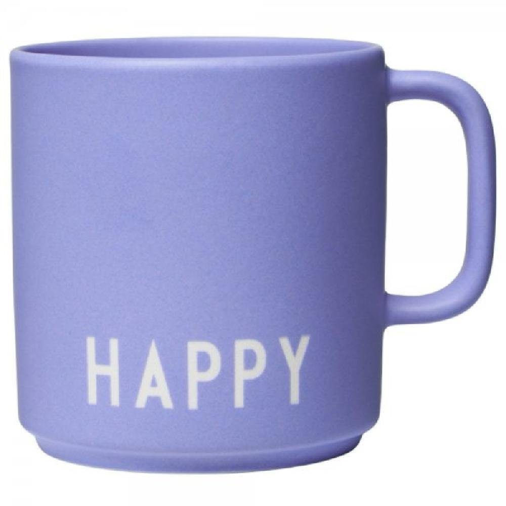 Iris Happy Cup Design Tasse Becher Henkel Letters Favourite mit Pale