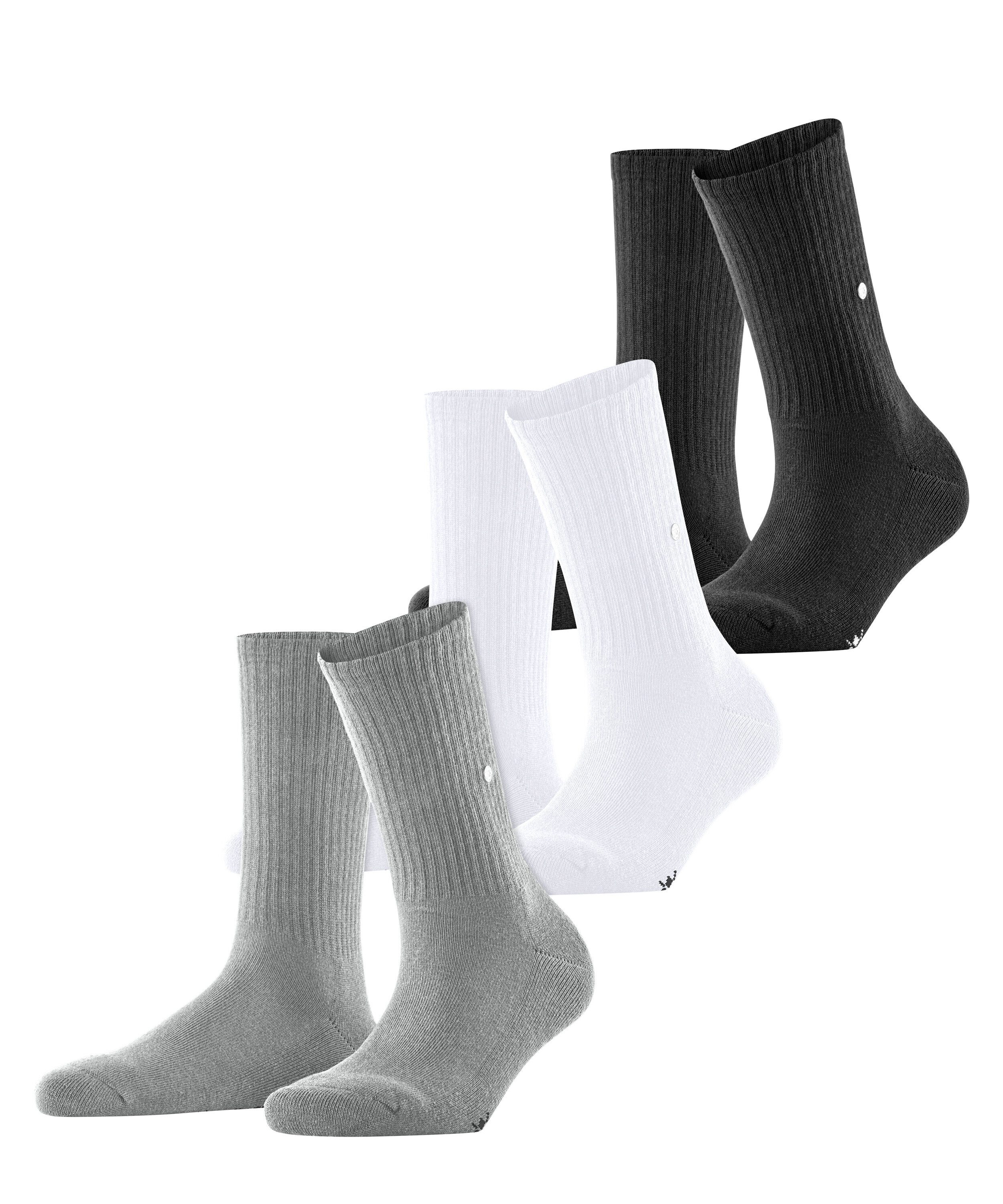 Burlington Socken Burlington Crew 3-Pack Damen (3-Paar)