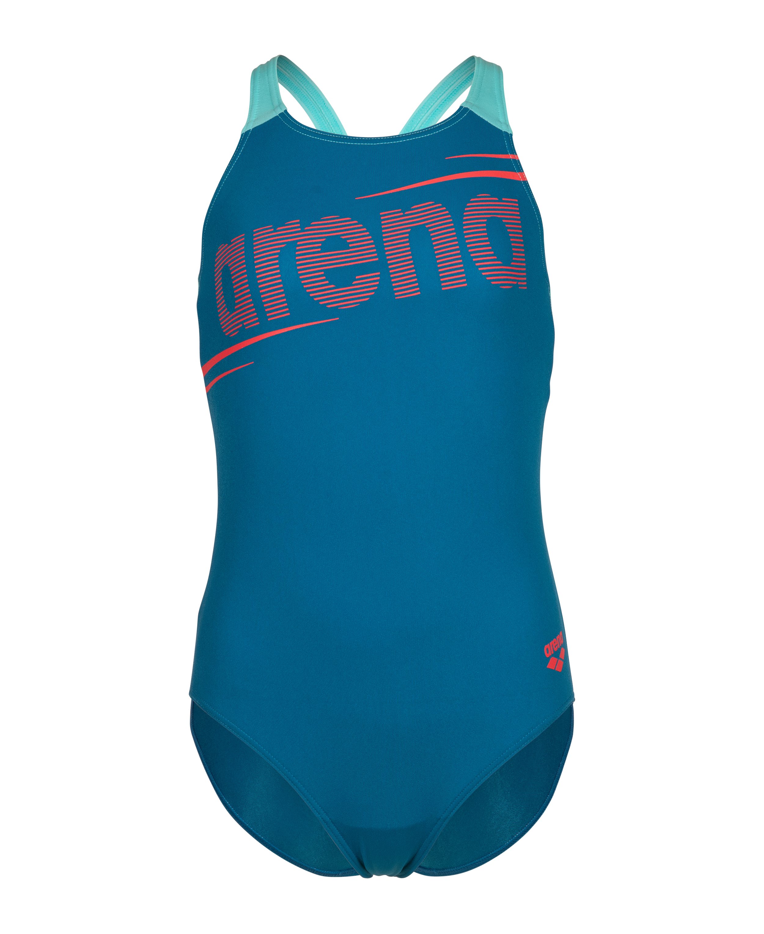Arena Badeanzug G ARENA BOLD SWIMSUIT V BACK hohe Chlorbeständigkeit, schnelltrocknendes Material, UV-Schutz UPF50+
