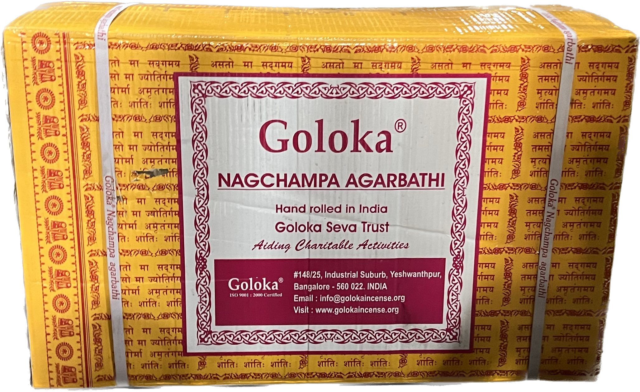 Goloka Räucherstövchen Nag Champa Masala Räucherstäbchen gelb Räucherwerk 1 günstig online kaufen