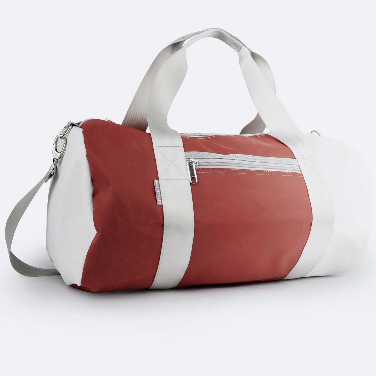 Pirat weiß-braun 360Grad Reisetasche Segeltuch Umhänge-Tasche