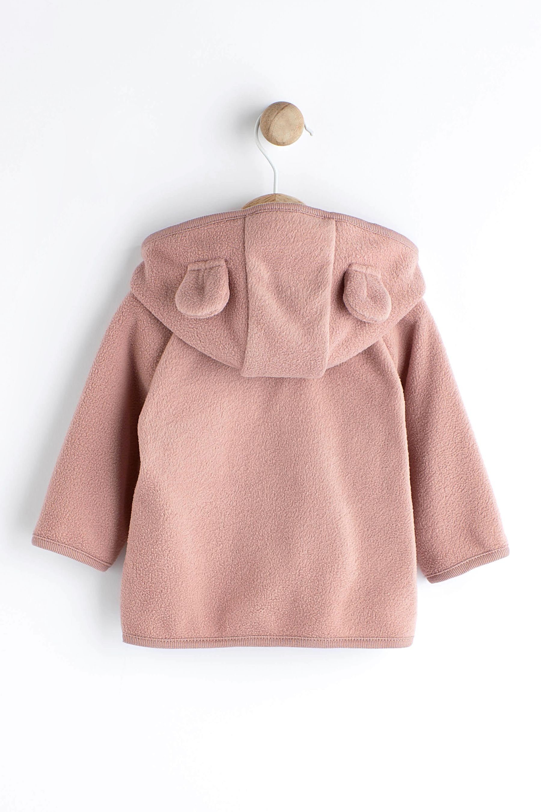 Next Kapuzenfleecejacke Kuschelige Baby Kapuzenjacke aus Fleece (1-St),  Mode und Accessoires für die ganze Familie