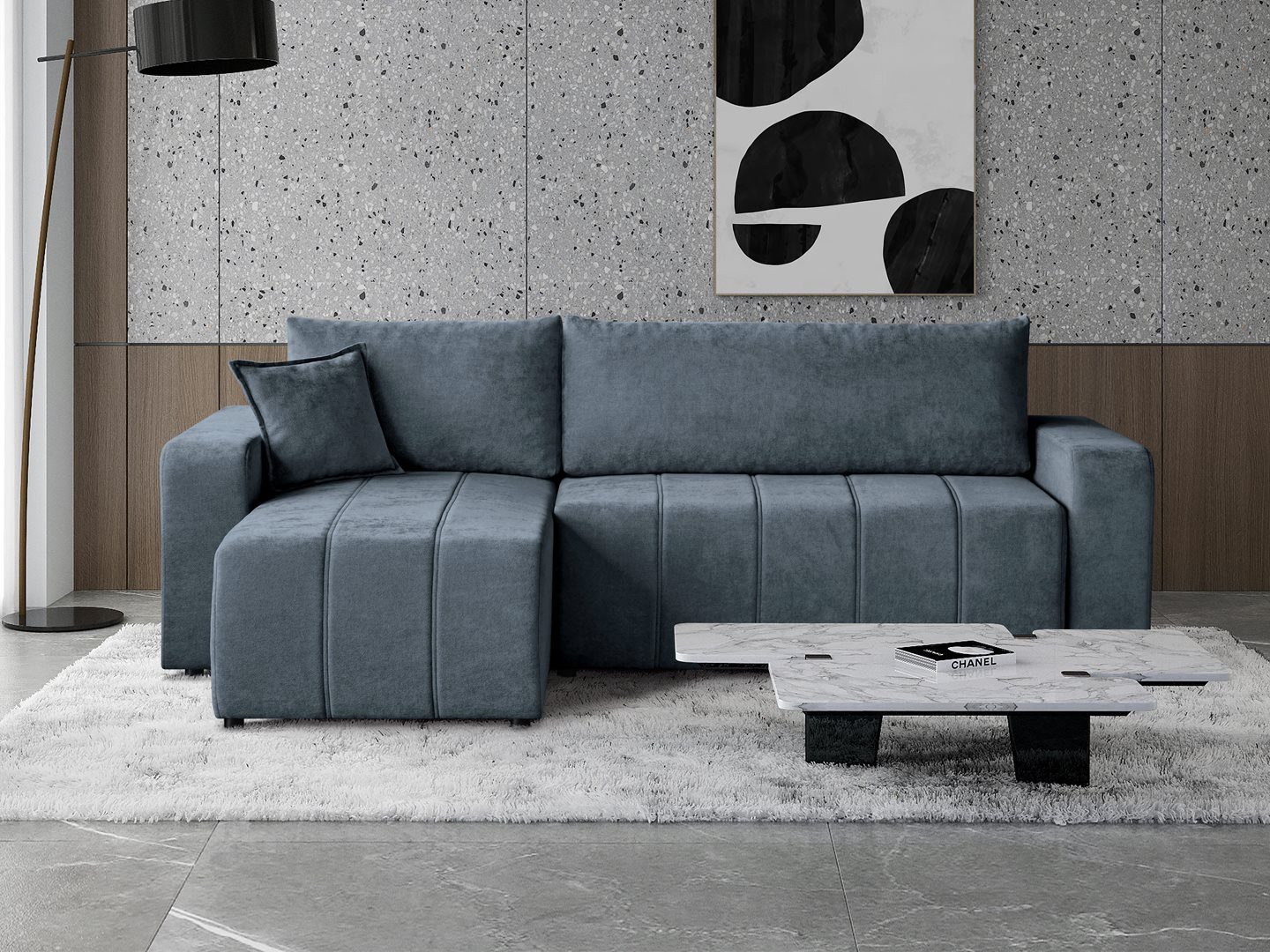 Beautysofa Ecksofa MORI, universelle Seite, mit günstig online kaufen