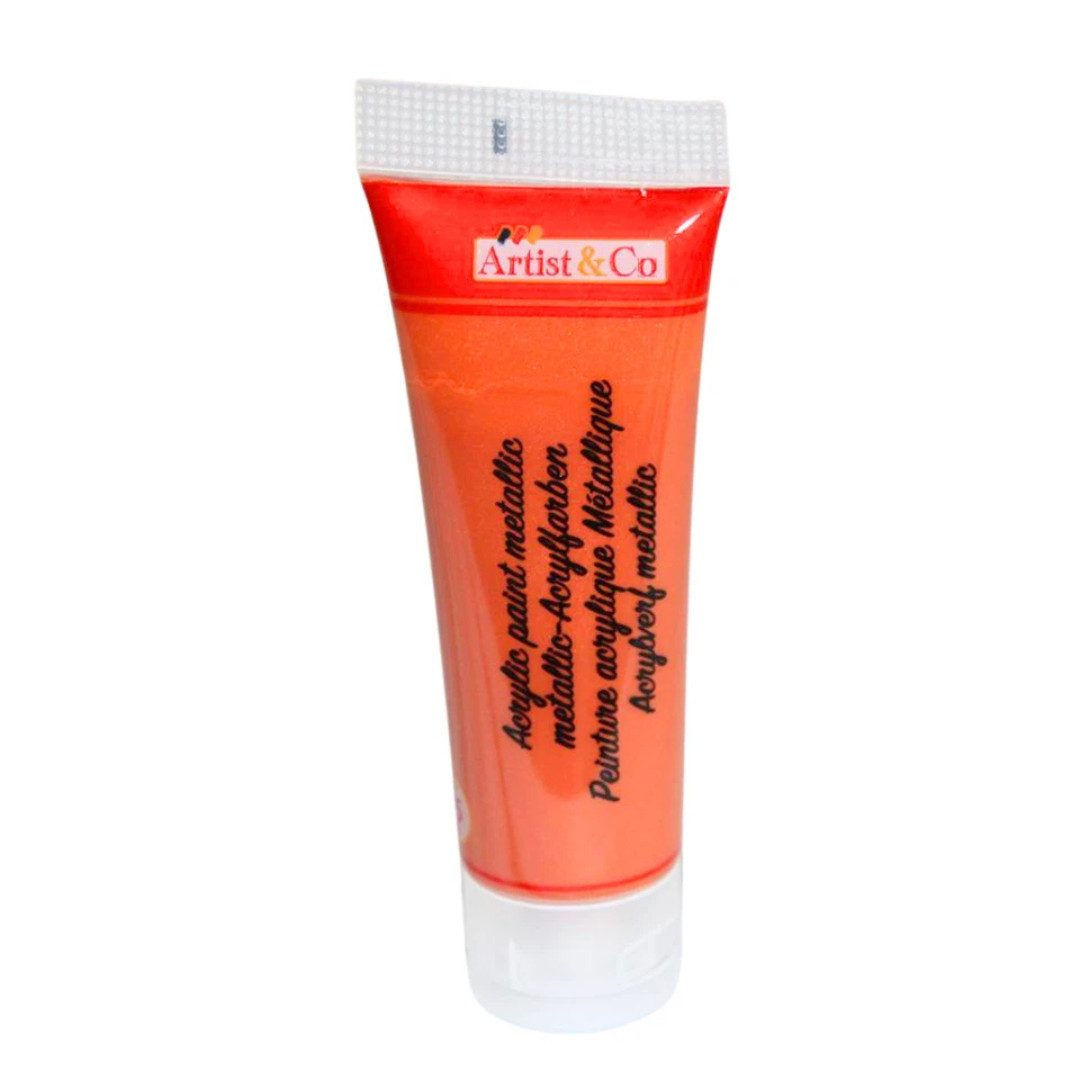 Artico Acrylfarbe Acrylfarben Set Metallic 75 ml Künstlerfarbe Malfarbe Bastelfarbe, Metallic-Effekt