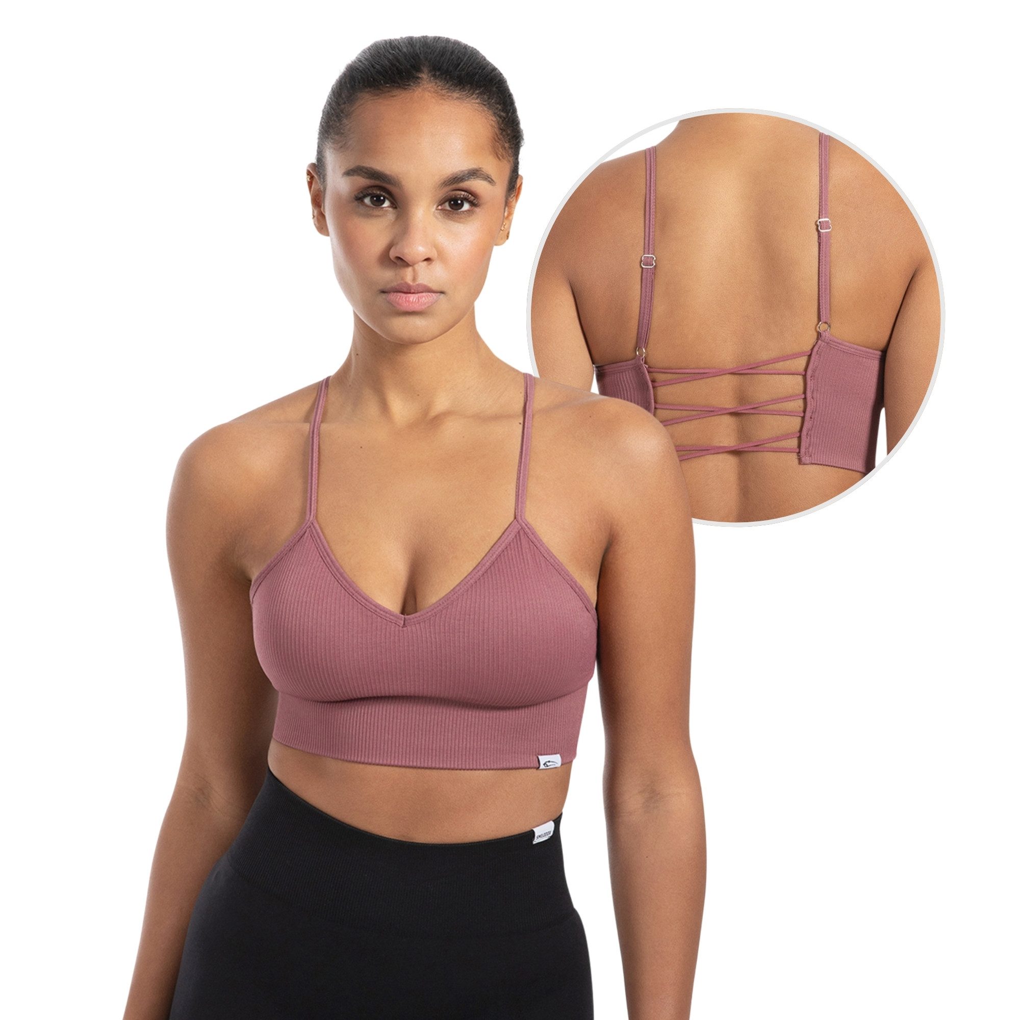 Smilodox Sport-BH Alma, Shaped Fit Yoga Bra, mit herausnehmbaren Cups V-Aus günstig online kaufen