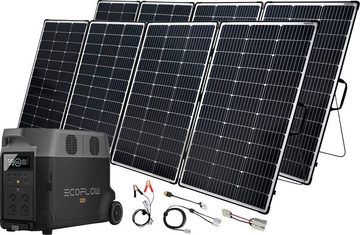 Ecoflow Solaranlage Delta Pro 3,6kWh Powerstation mit 2 x 440W Offgridtec Solarmodul, 440 W, Monokristallin, (Spar-Set), Plug and play