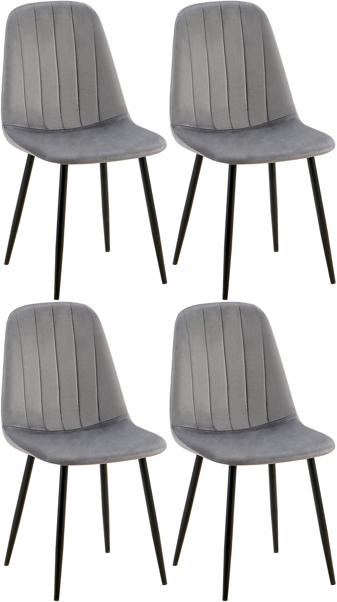 CLP Esszimmerstuhl Baxter (4er Set), gesteppter günstig online kaufen