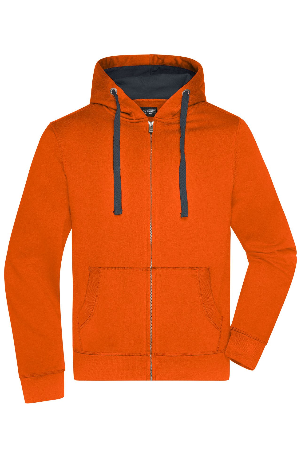 James & Nicholson Sweatjacke Wasser- und schmutzabweisende Herren Kapuzen-Sweatjacke JN595 Herren Sweatjacke Bionic