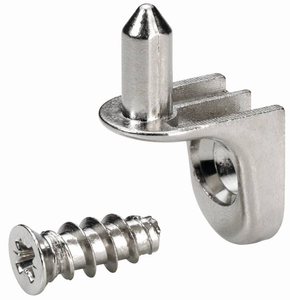 Hettich Bodenträger Sekura 7 mit Steckzapfen Stahl Vernickelt 16 Stück günstig online kaufen