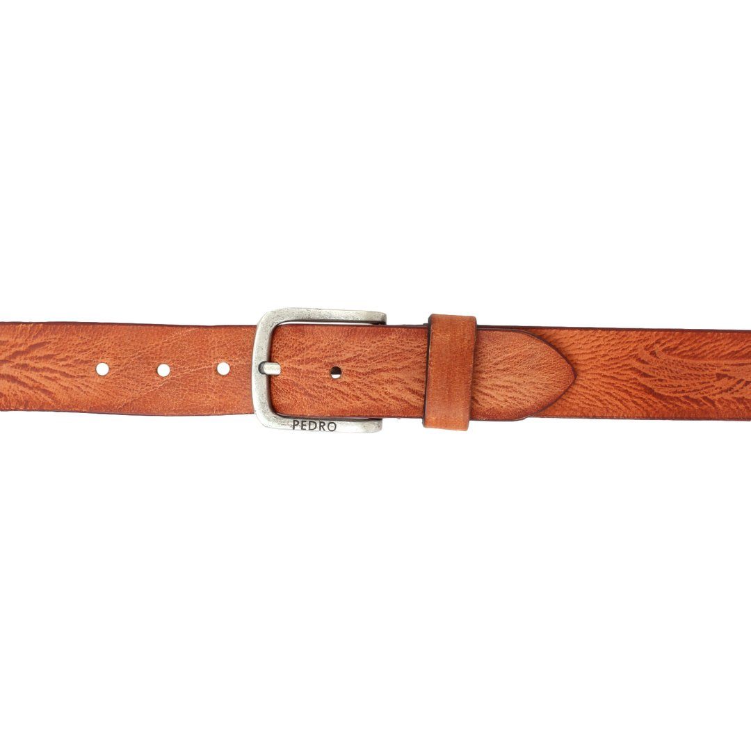 individuell breit kürzbar Leder Tan Gürtel Ledergürtel aus SHG cm 4 Vintage-Look Herren