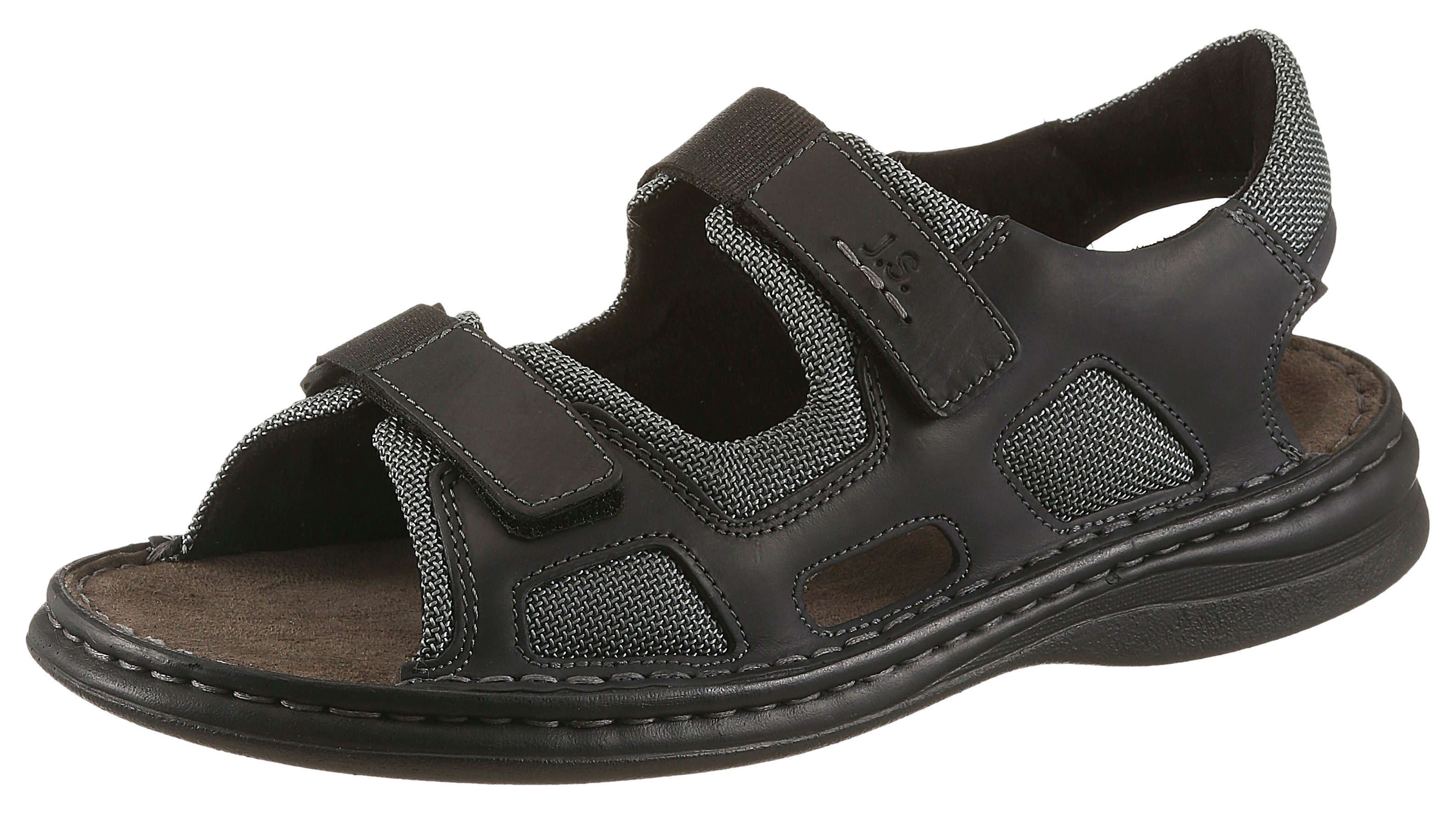 Josef Seibel Max 61 Trekkingsandale Klettsandale, Sommerschuh mit verstellbaren Klettverschlüssen, G-Weite