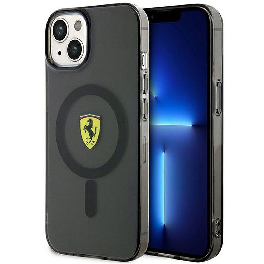Ferrari Handyhülle Transparente MagSafe-Hülle 6,7 Zoll, Ferrari Lizenzprodukt, MagSafe-kompatibel, transparentes Design