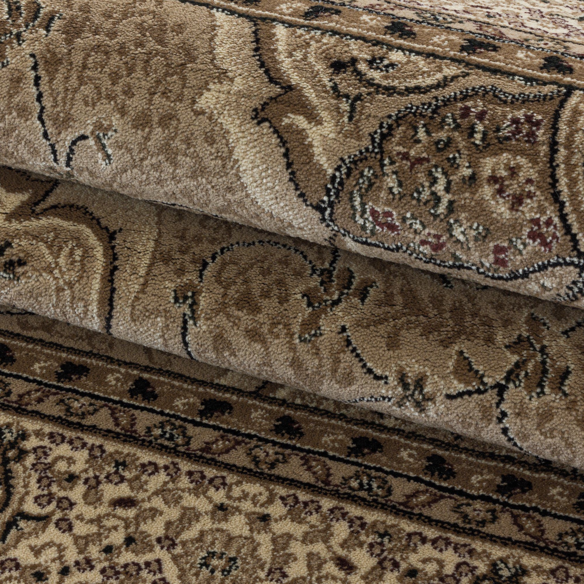Orientteppich Orientteppich Wohnzimmer orientalisch Kurzflorteppich Beige Designteppich, Angeycasa