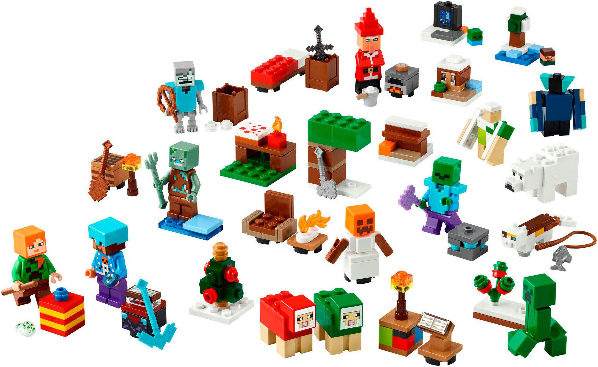 LEGO® Spielzeug-Adventskalender Spielbausteine, (21280), LEGO Minecraft günstig online kaufen