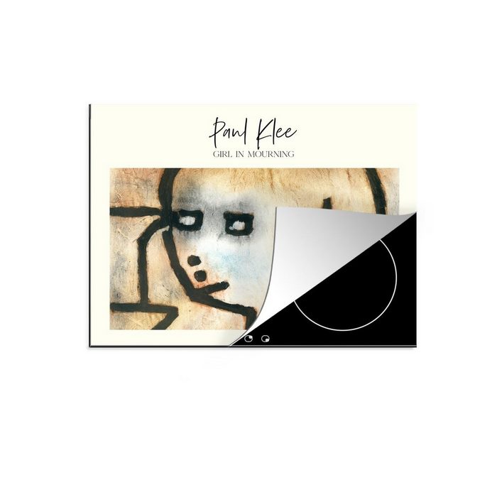 MuchoWow Herdblende-/Abdeckplatte Kunst - Paul Klee - Trauerndes Mädchen Vinyl (1 tlg) induktionskochfeld Schutz für die küche Ceranfeldabdeckung