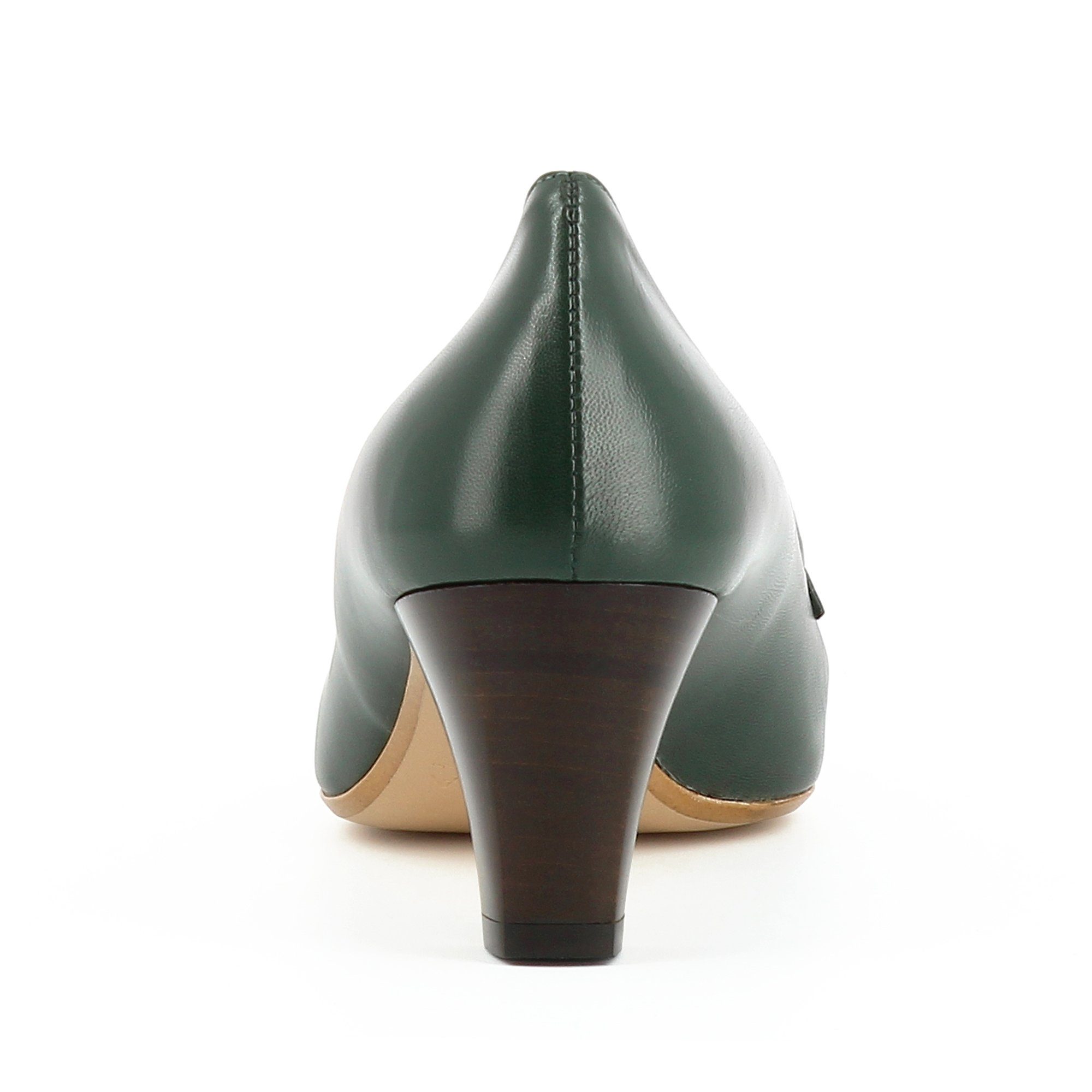 Evita PATRIZIA Pumps Handmade Italy dunkelgrün in