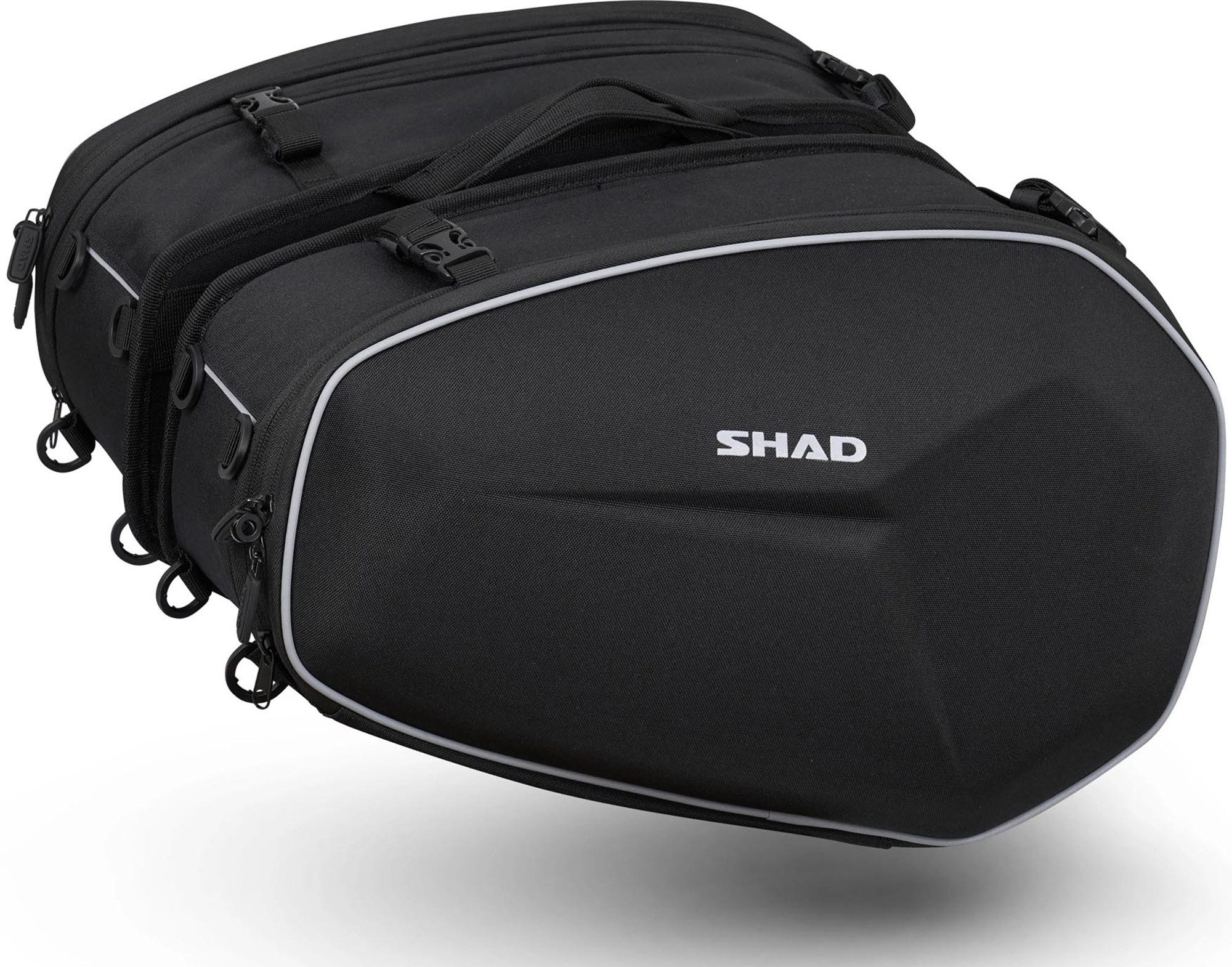 SHAD Satteltasche E48 Satteltaschen Set, reflektierende Elemente