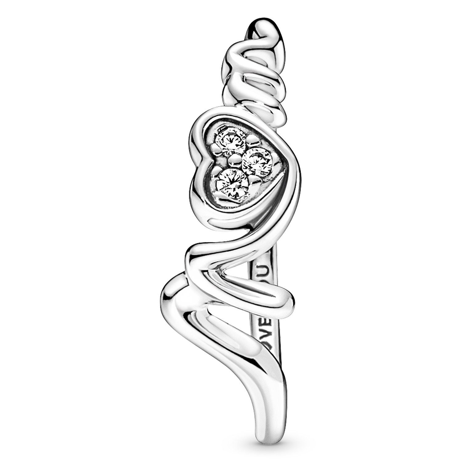 Pandora Silberring Damen-Mom Pavé Silber