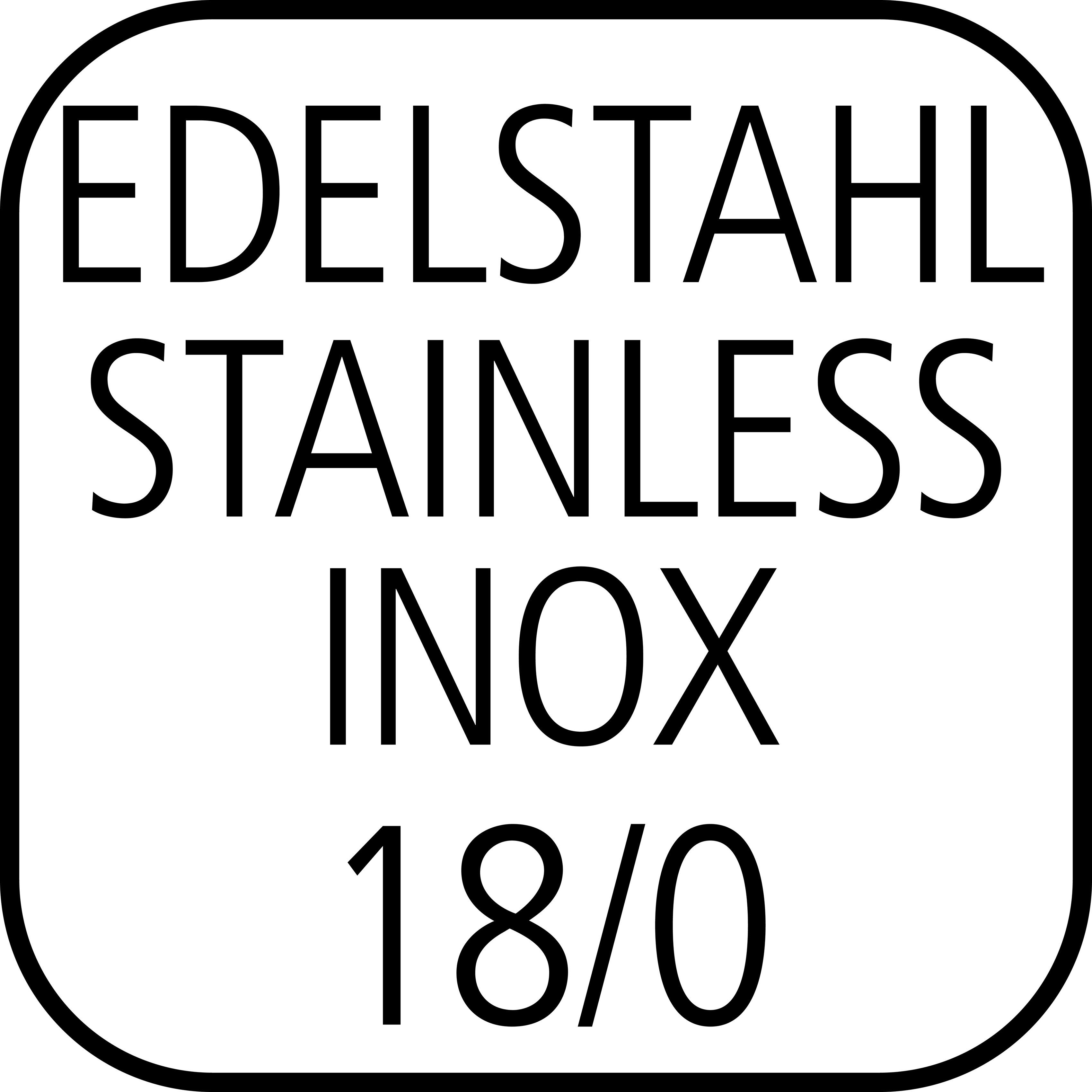 APS Tablett Finesse, Edelstahl, (1-tlg), Ø ca. 35 cm