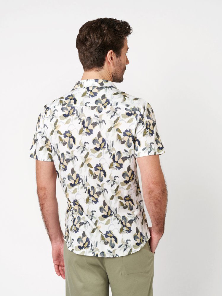 DESOTO Kurzarmhemd Casual Kent 1/2 Jerseyhemd, Kentkragen, slim fit