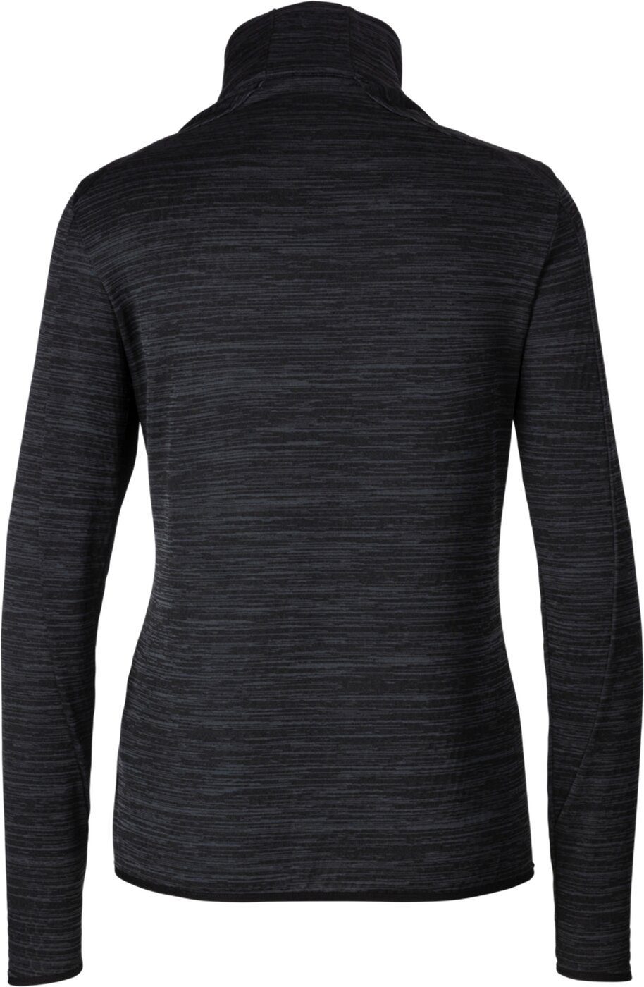 Odlo Rollkragenpullover Mid layer 1/2 zip STEAM BLACK MELANGE