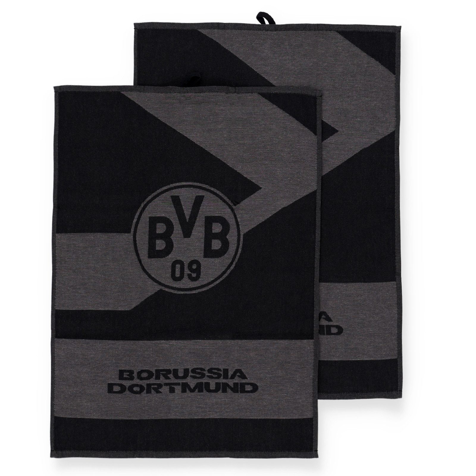 BVB Geschirrtuch BVB Geschirrtücher Borussia Dortmund 2er Set, (2-tlg) günstig online kaufen
