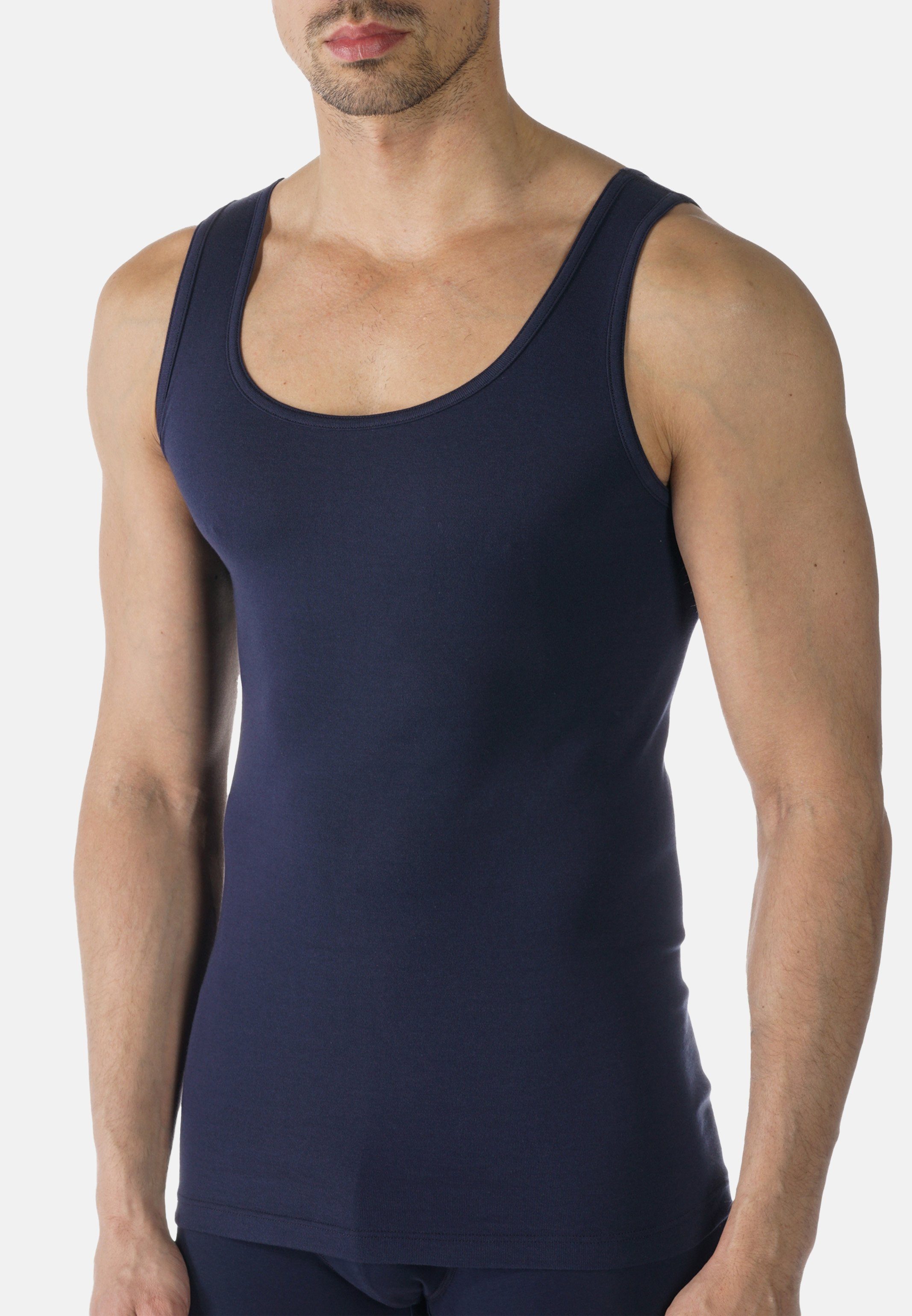 Mey Unterhemd Casual Cotton (1-St) Unterhemd / Tanktop - Baumwolle - Yacht blue