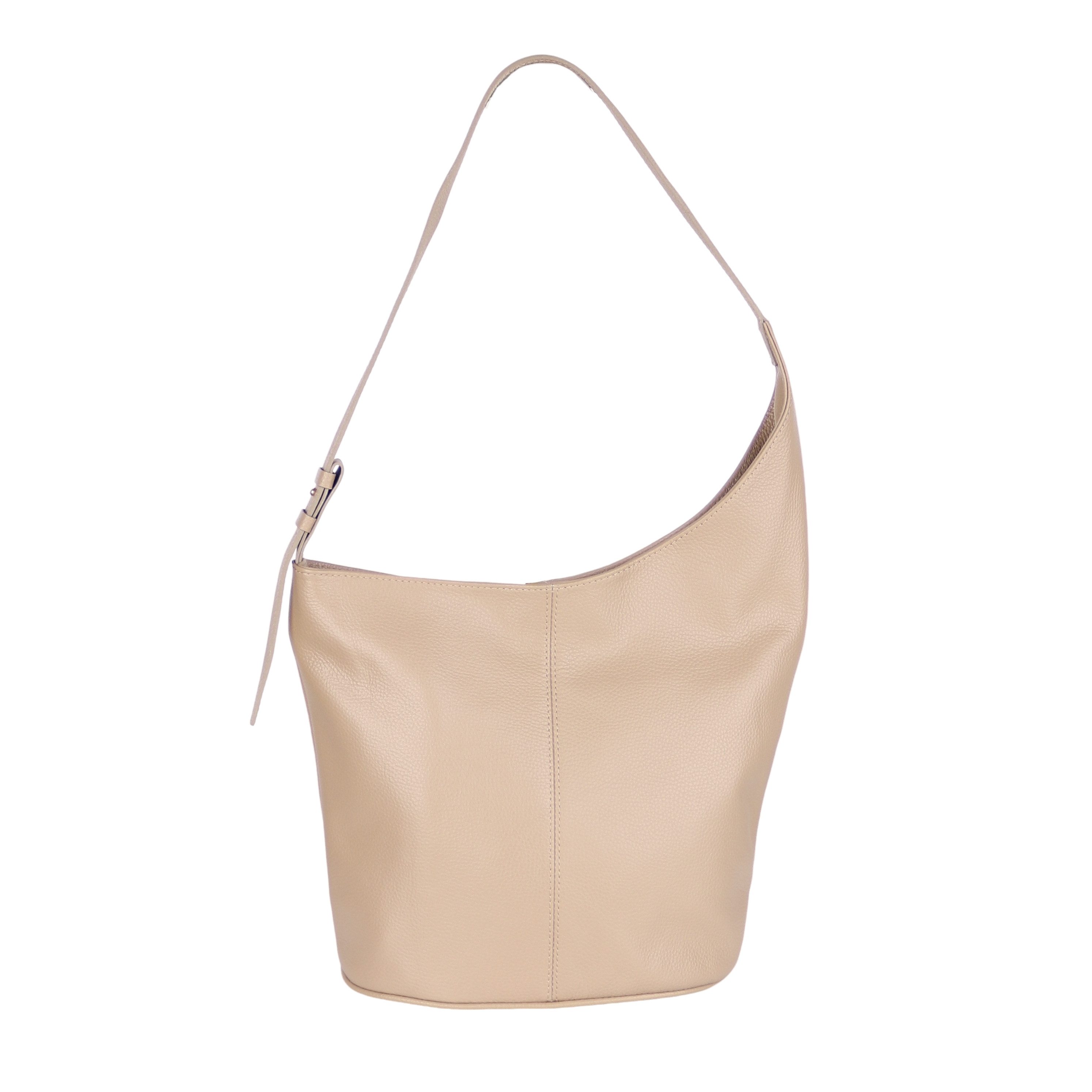 MIRROSI Shopper Aus Echtleder; Made in Itlay Beuteltasche, Tragetasche (35x30x15cm) mit viel Stauraum