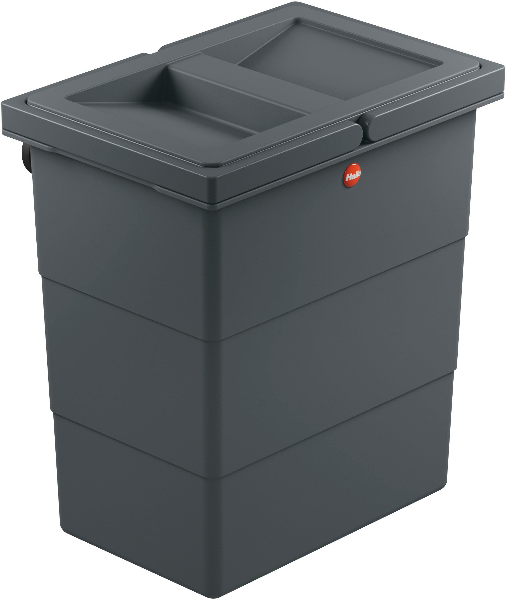 Hailo Mülleimer FLEXBOX S, Kunststoff, geruchsdichter Deckel, 7 Liter