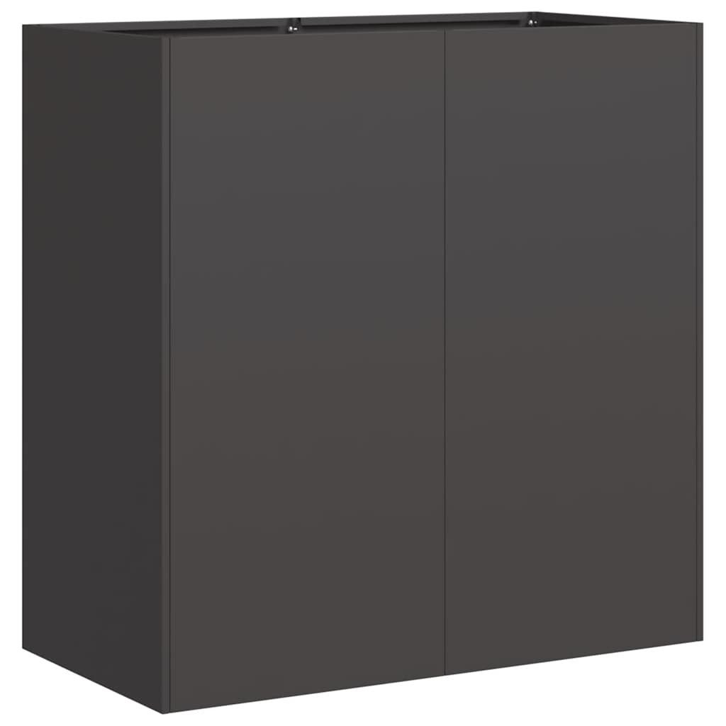 vidaXL Blumentopf Pflanzkübel Schwarz 80x40x80 cm günstig online kaufen