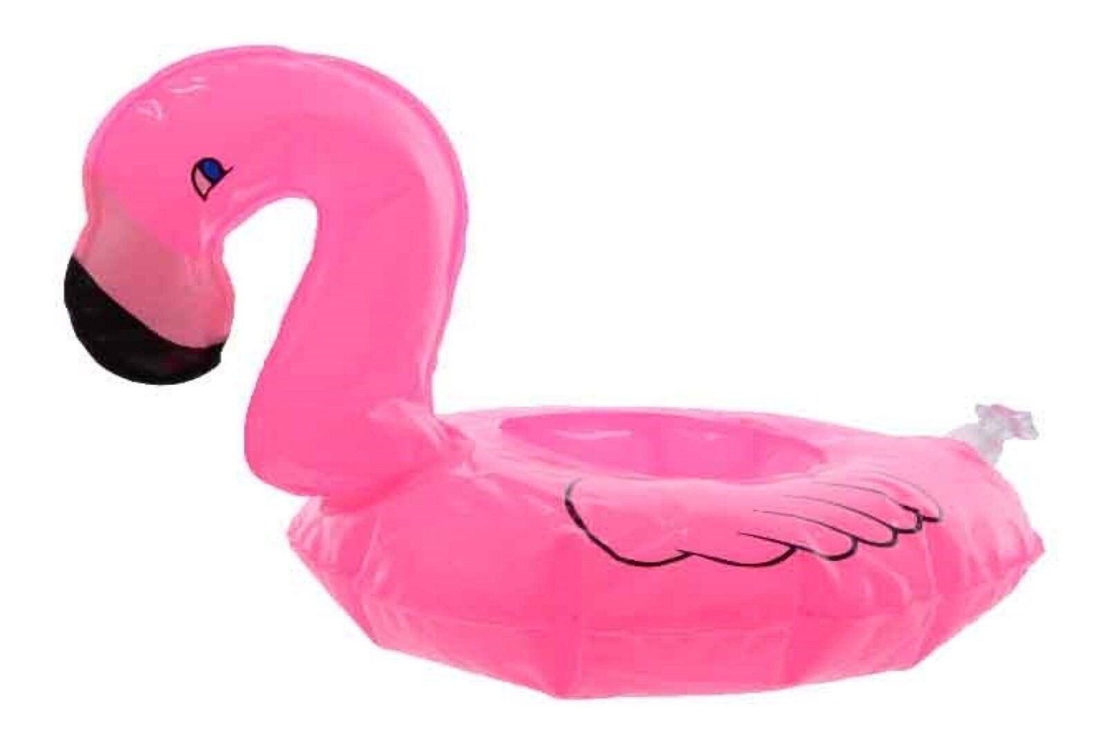 Kaemingk Dekofigur Becherhalter Getränkehalter Flamingo aufblasbar PVC Partygag rosa