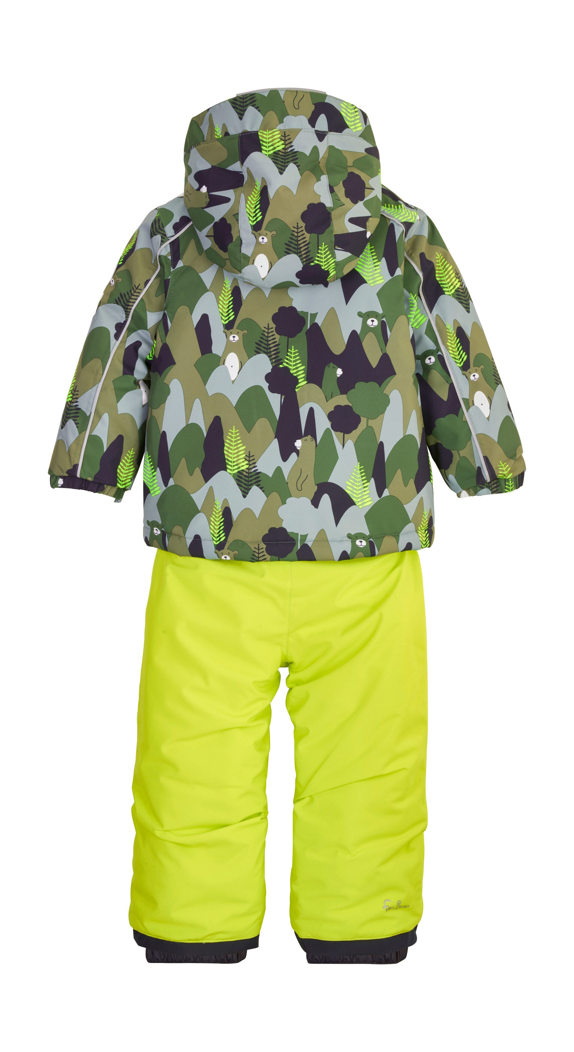 first instinct by killtec Skianzug FISW 32 MNS JCKT AND PNTS, 3-in-1 Skioverall, Camouflage, reflektierend, wasser- und winddicht