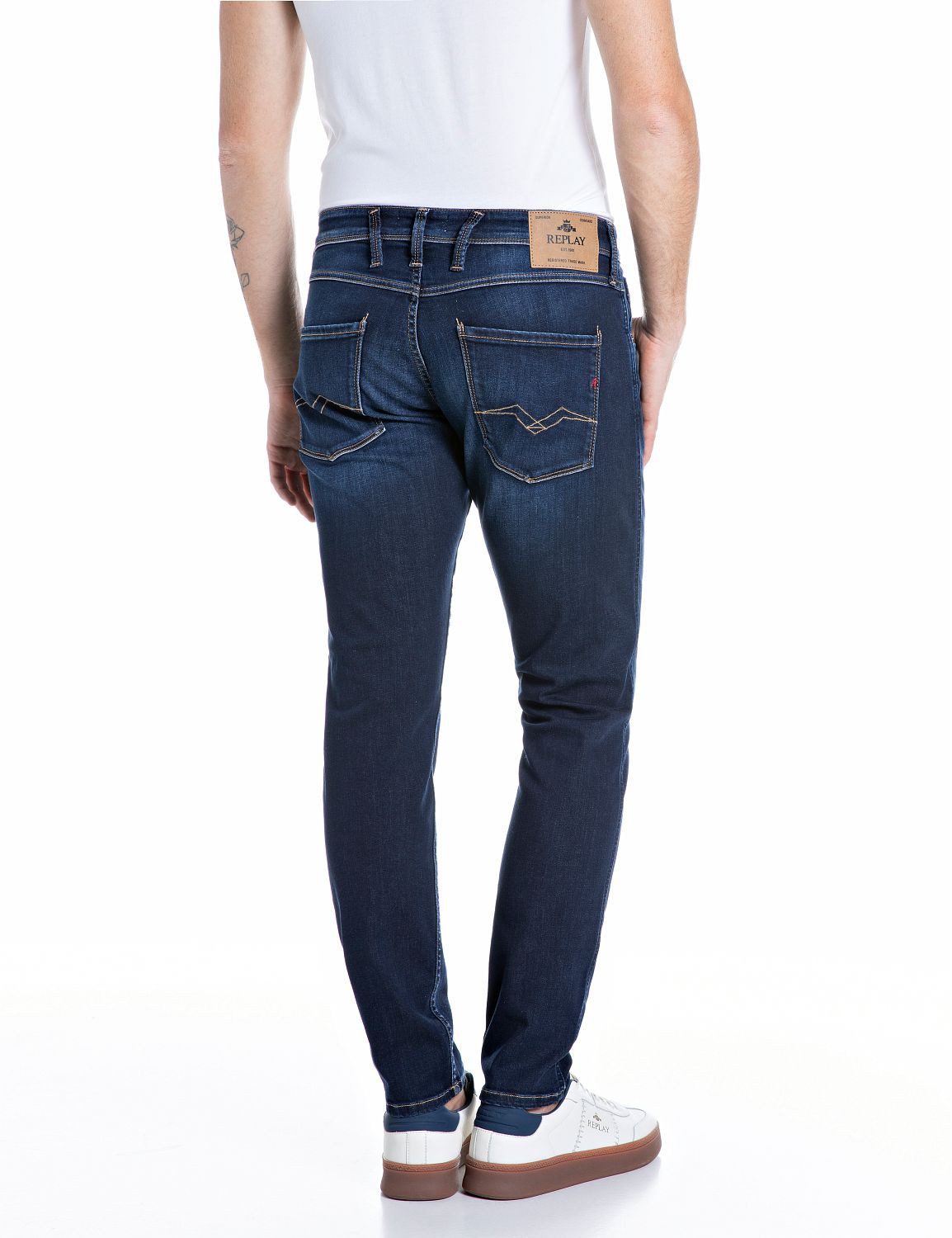 Replay Slim-fit-Jeans Anbass Superstretch elastisch