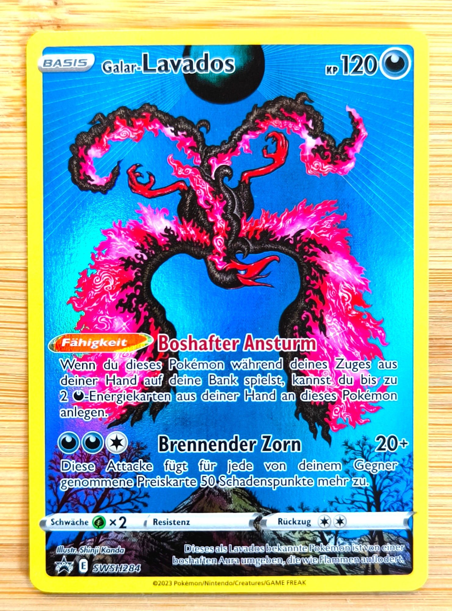 The Pokémon Company International Sammelkarte Pokemon Karte Galar-Lavados Black Star Promo SWSH284