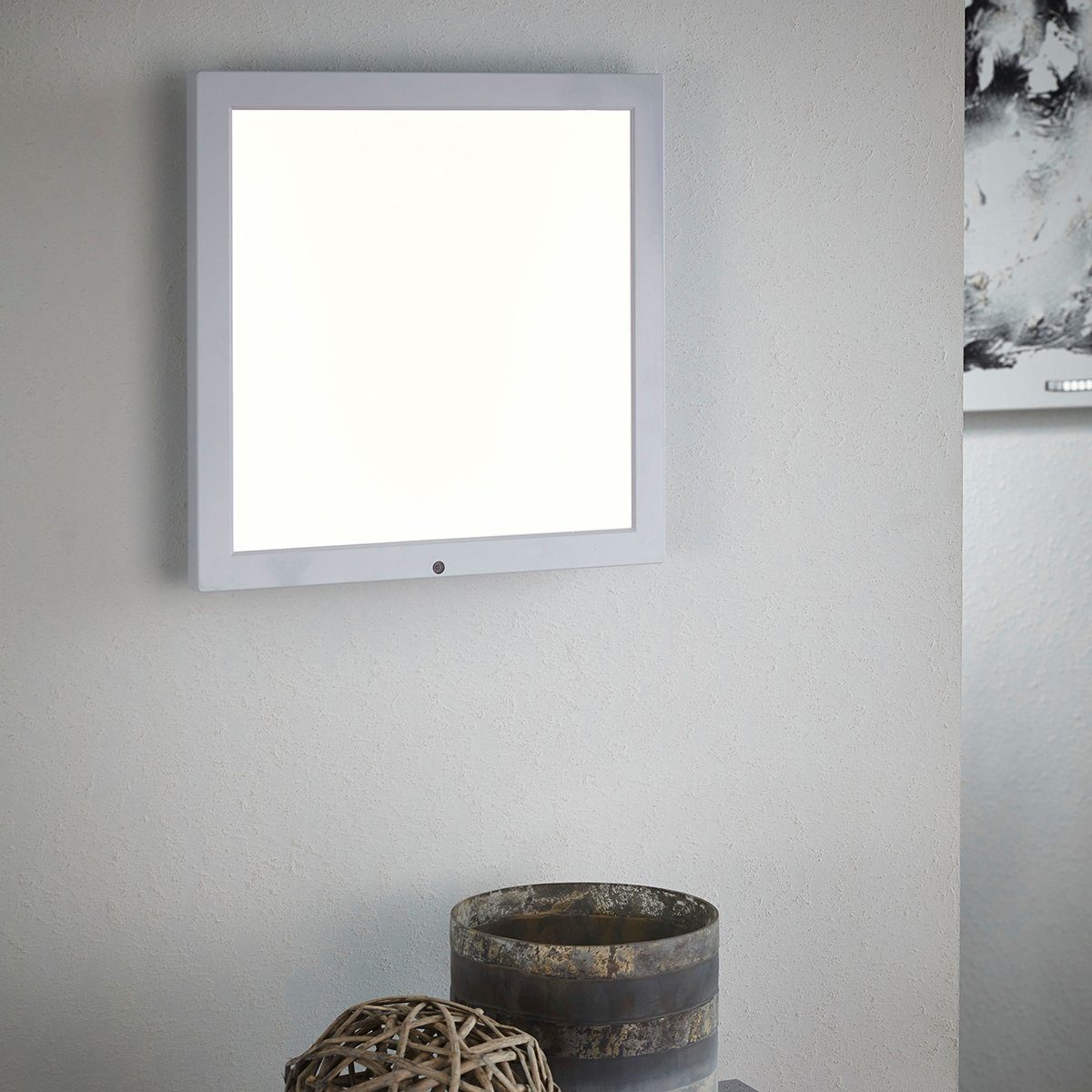MeLiTec LED Deckenleuchte D115, LED fest integriert, Warmweiß bis kaltweiß, LED, Smart Home, Leuchte, Deckenleuchte, Wandlampe, Tuya, 30x30 cm, weiß