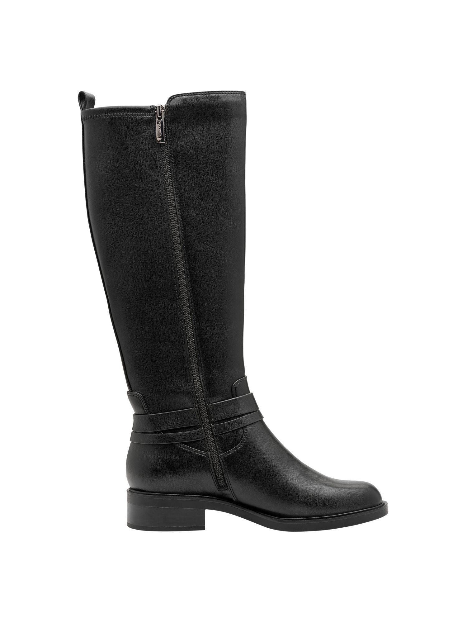 Tamaris Stretch mit Reißverschluss kein Absatz 1-25612-45 Stiefel Stretch