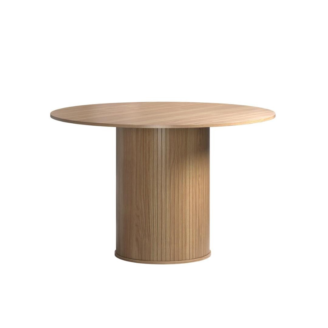 trendteam Esstisch Ronin Esstisch Ø120cm Eiche Dekor.