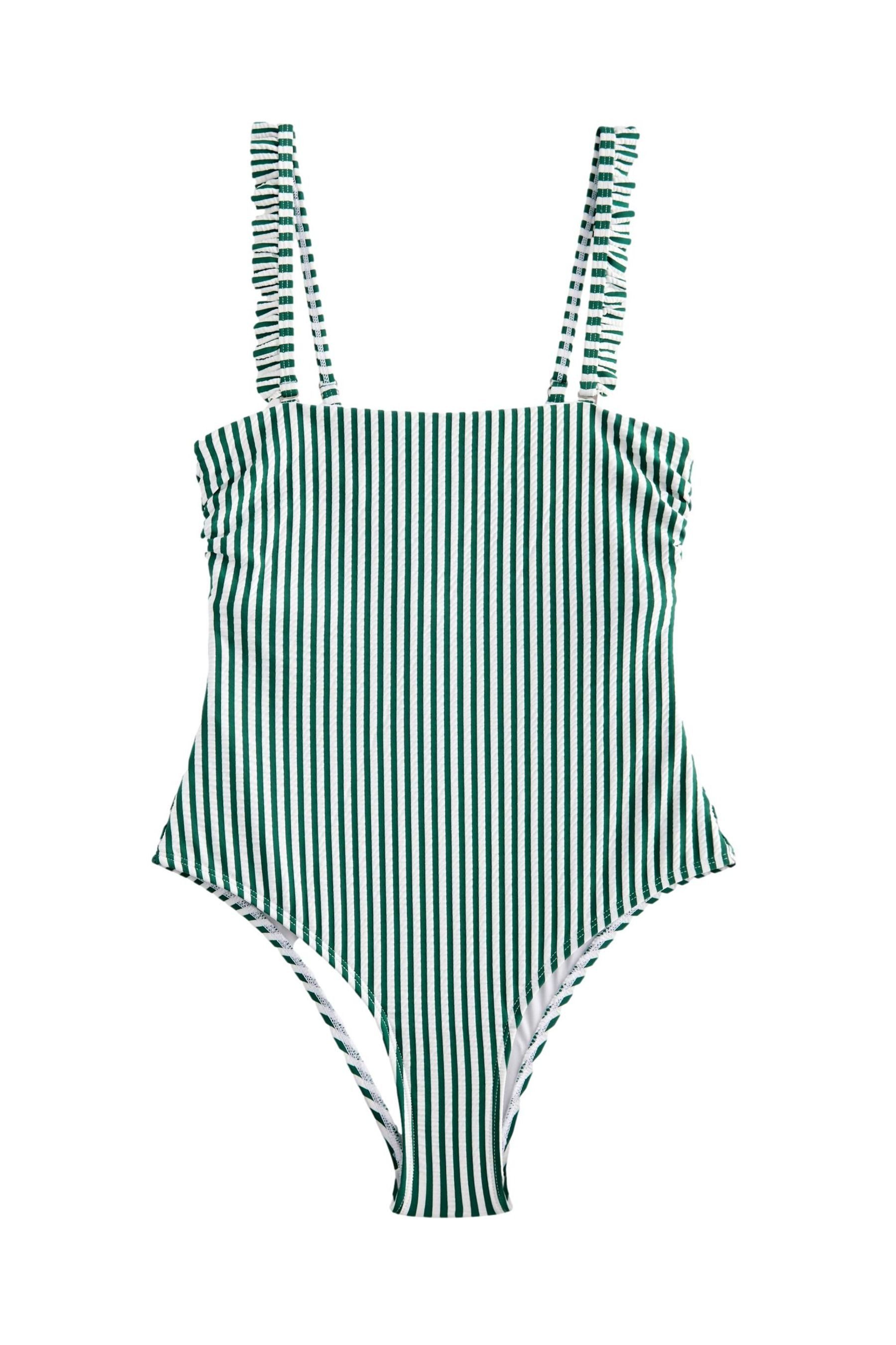 Next Badeanzug Bauchformender Seersucker-Badeanzug mit Streifen günstig online kaufen