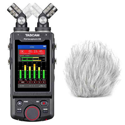 Tascam Portacapture X8 Audio-Recorder Digitales Aufnahmegerät (mit Windschutz)