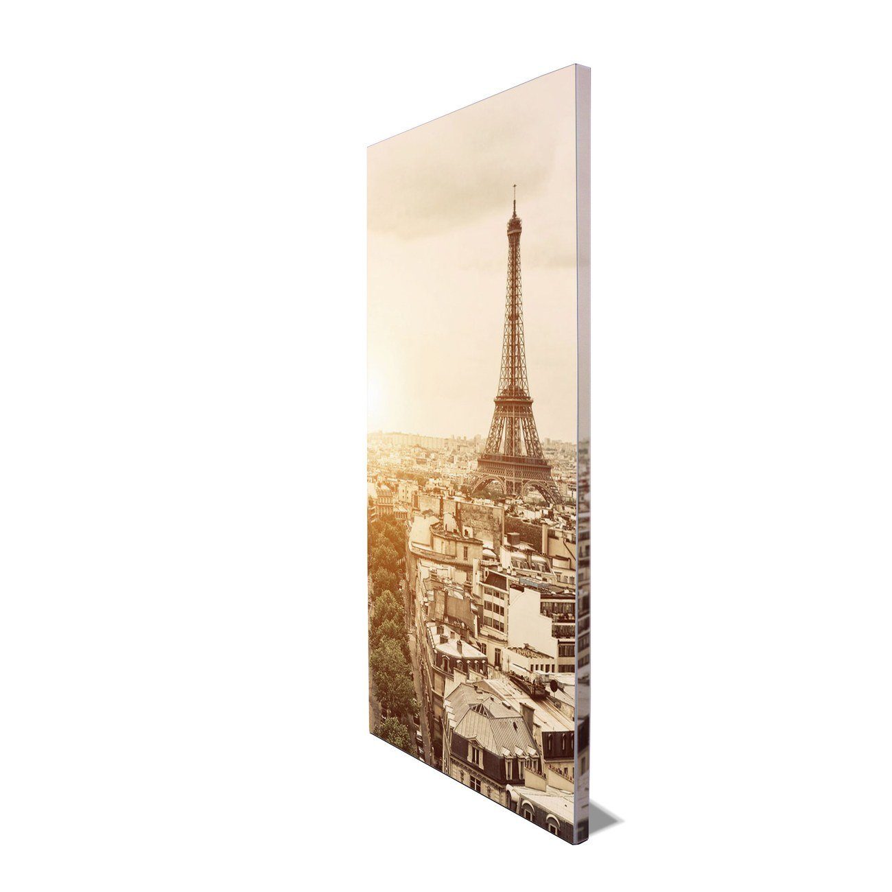 Paris, Stahlmagnettafel) (inkl. Dächer weiß Wandtafel 4 Stahl Magnete, banjado Von