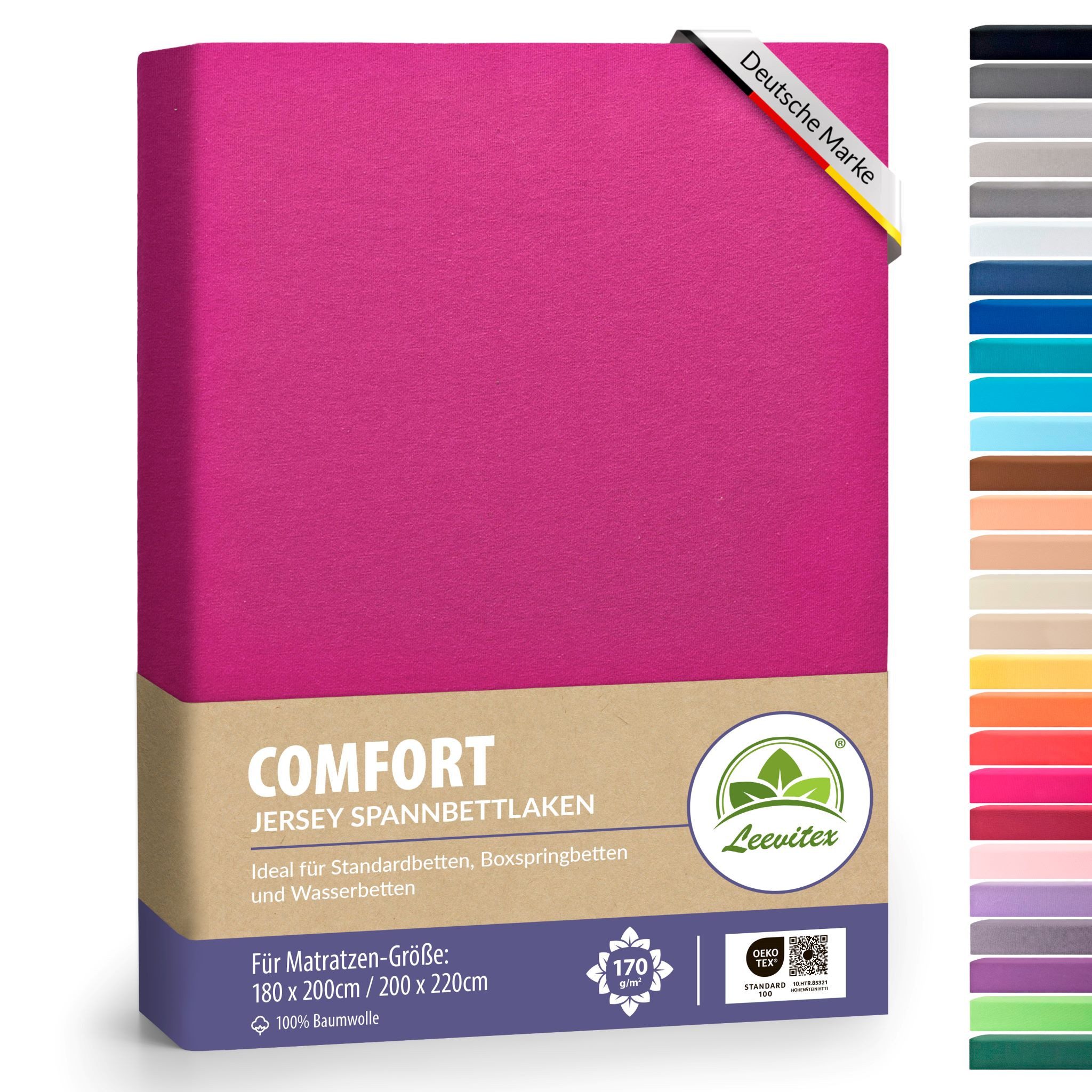 leevitex® Spannbettlaken Spannbettlaken Boxspringbett & Wasserbett Spannbet günstig online kaufen