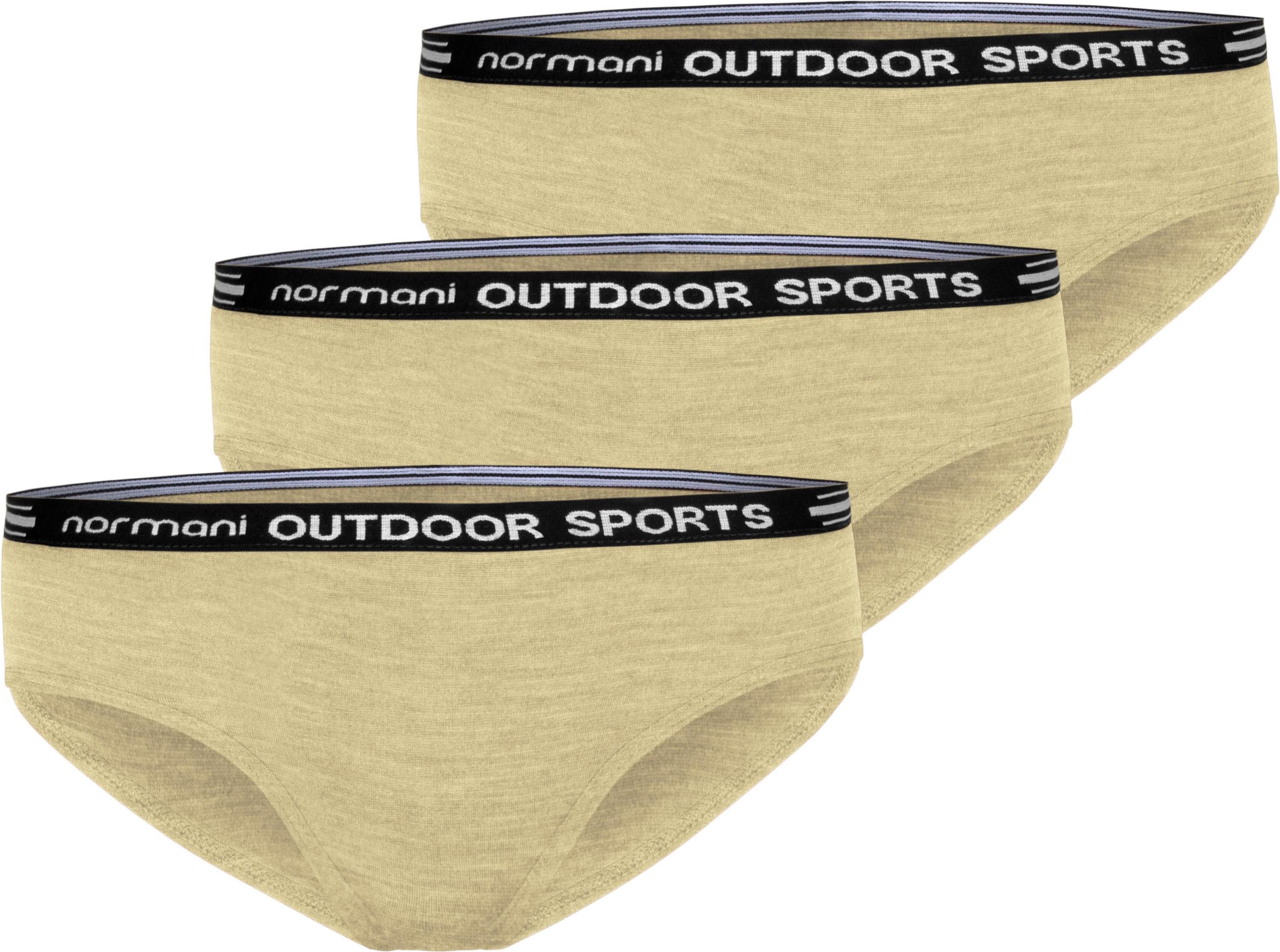 normani Slip 3er Pack Damen Merino Slip Albury Unterhose aus 100% Merinowolle - Slips - Outdoor Merinounterwäsche