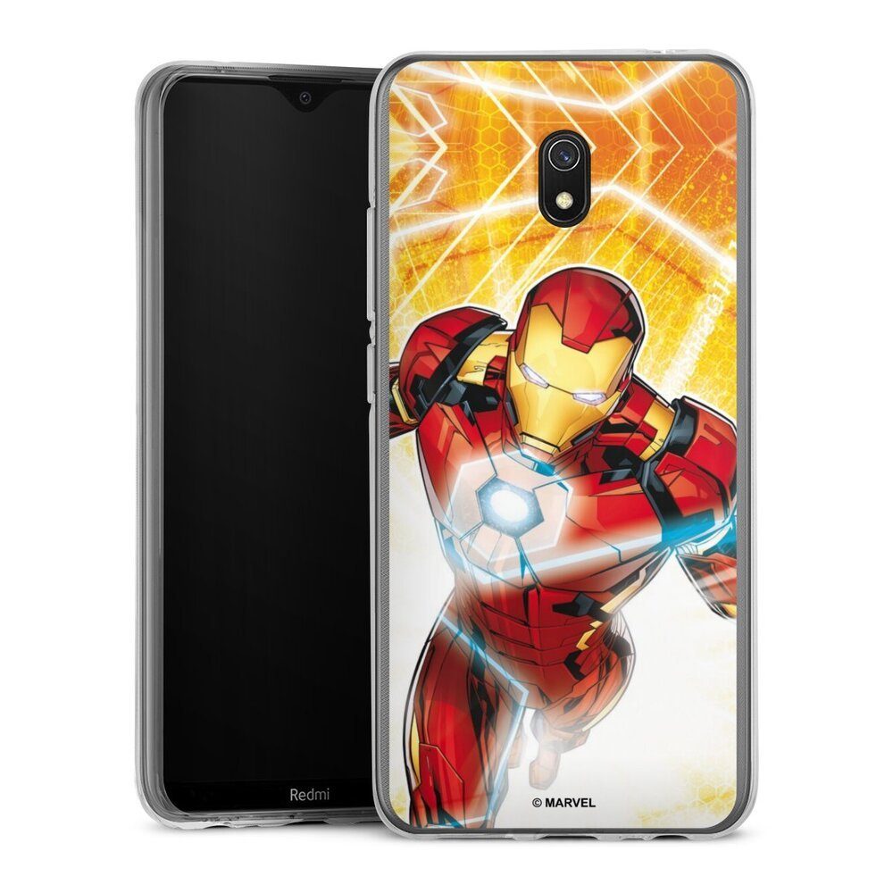 DeinDesign Handyhülle Iron Man on Fire, Xiaomi Redmi 8A Silikon Hülle Bumper Case Handy Schutzhülle