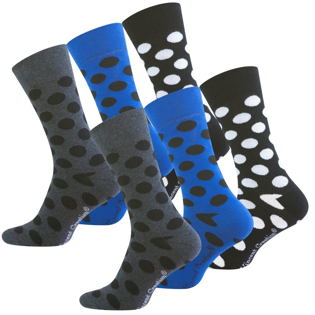 Vincent Creation® Socken (6-Paar) Casual Socken "DOTS"