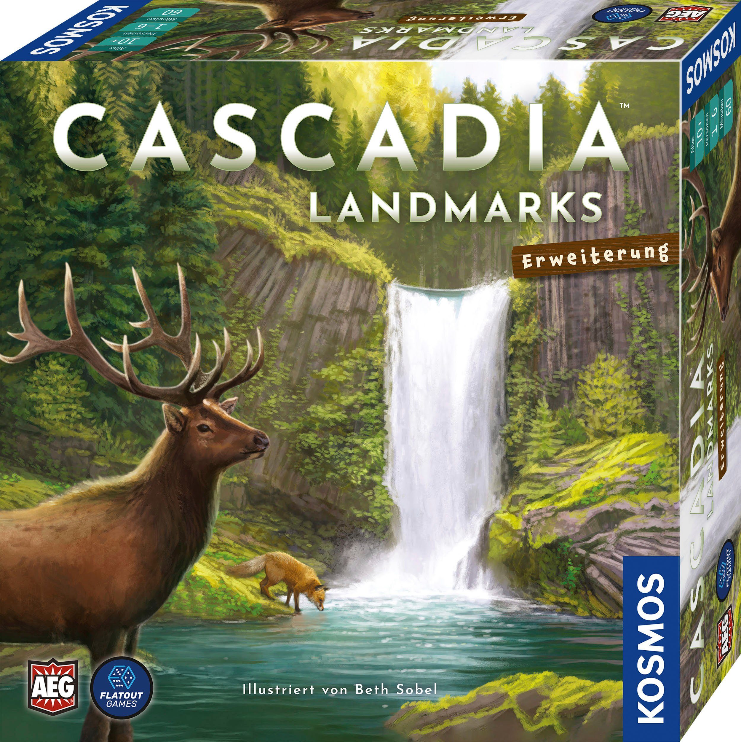 Kosmos Spiel, Erweiterung zum Spiel Cascadia – Im Herzen der Natur Cascadia - Landmarks Erweiterung